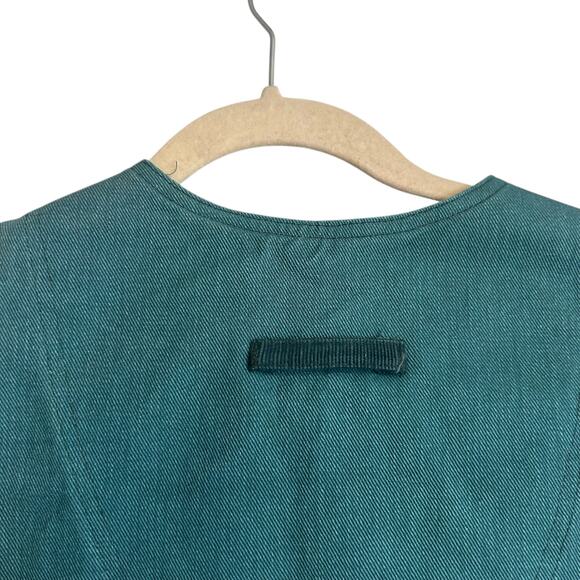 Vintage Forest Green Denim Vest Jeans Set Womens Sz Medium High Waist Corduroy - Picture 11 of 16